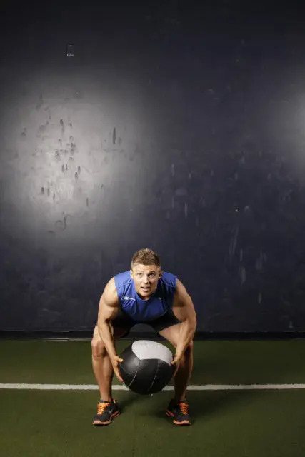 Backward Medicine Ball Throw 1