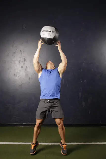 Backward Medicine Ball Throw 2