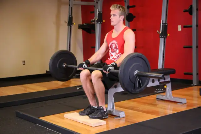 Barbell Seated Calf Raise 1
