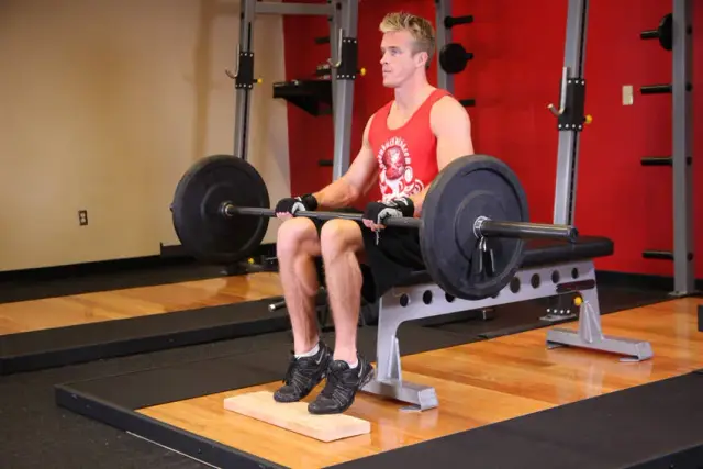 Barbell Seated Calf Raise 2