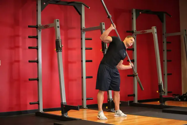 Barbell Side Bend 2