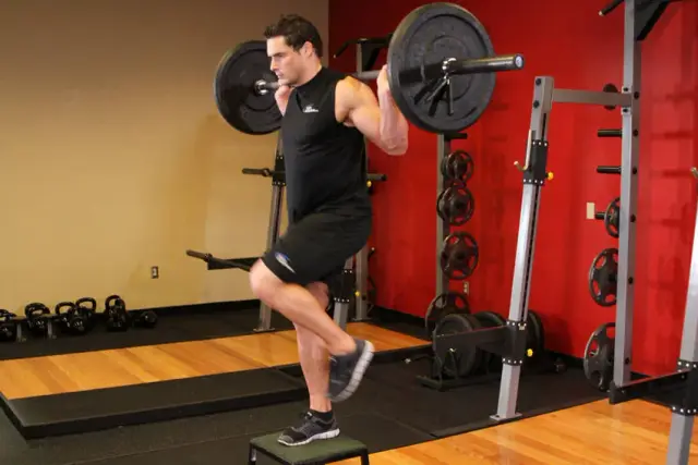 Barbell Step Ups 2