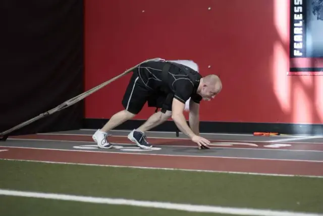 Bear Crawl Sled Drags 1