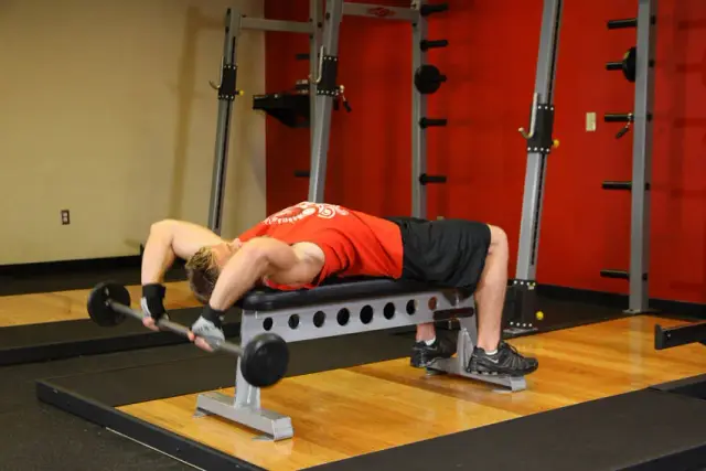 Bent-Arm Barbell Pullover 1