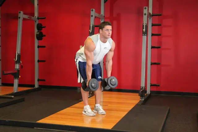 Bent Over Two-Dumbbell Row With Palms In 1