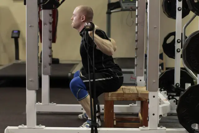 Box Squat with Bands 2