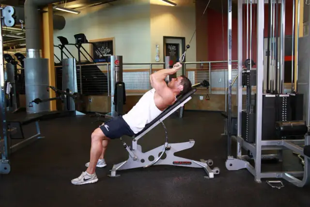 Cable Incline Triceps Extension 1