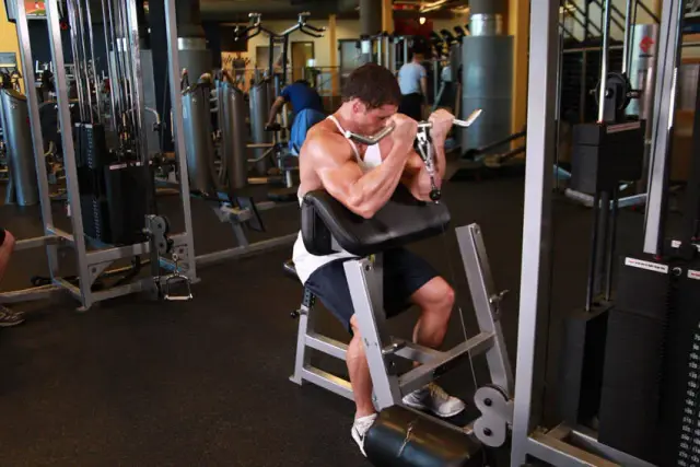 Cable Preacher Curl 2