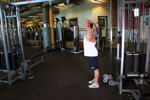 Cable Rope Overhead Triceps Extension 1