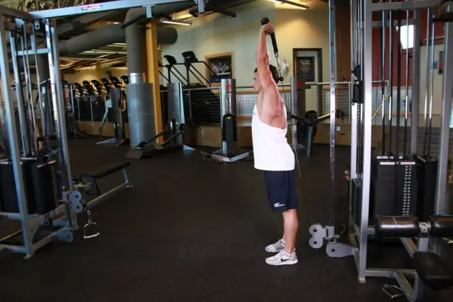 Cable Rope Overhead Triceps Extension 2