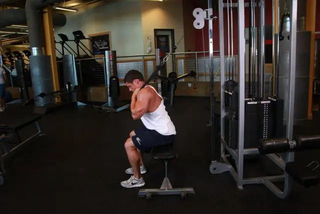 Cable Seated Crunch 1