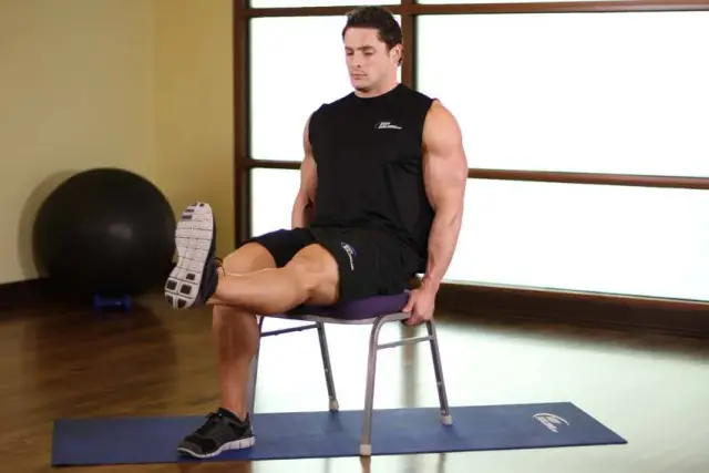 Chair Leg Extended Stretch — End