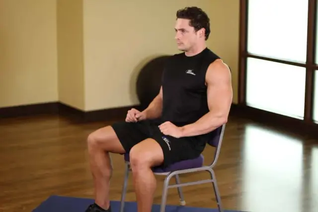 Chair Upper Body Stretch 1
