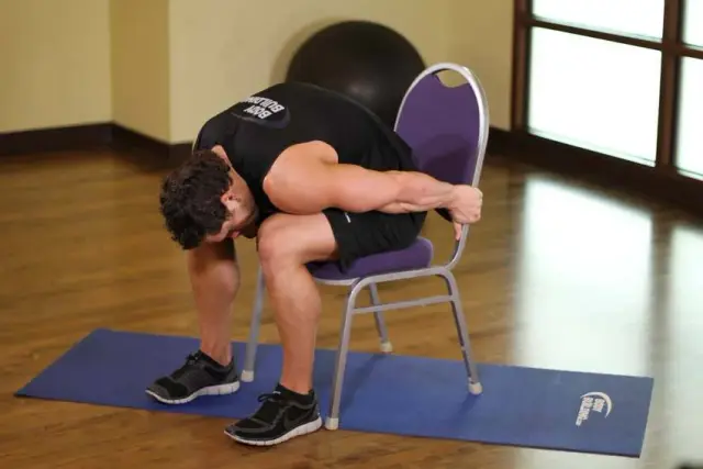 Chair Upper Body Stretch 2