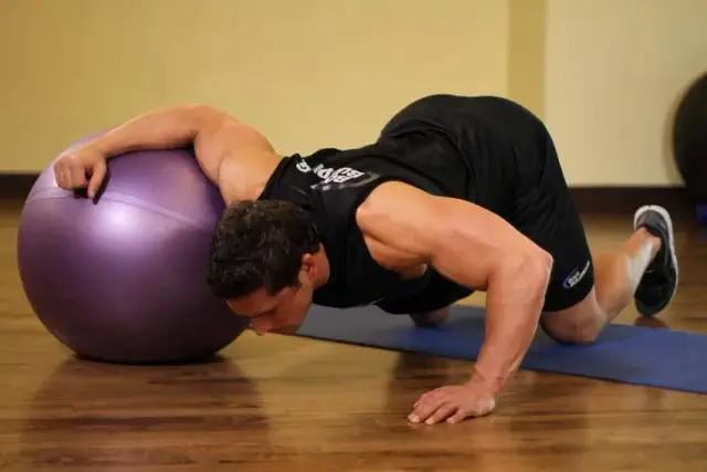 Chest Stretch on Stability Ball 1