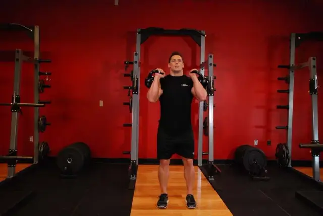 Double Kettlebell Push Press 1