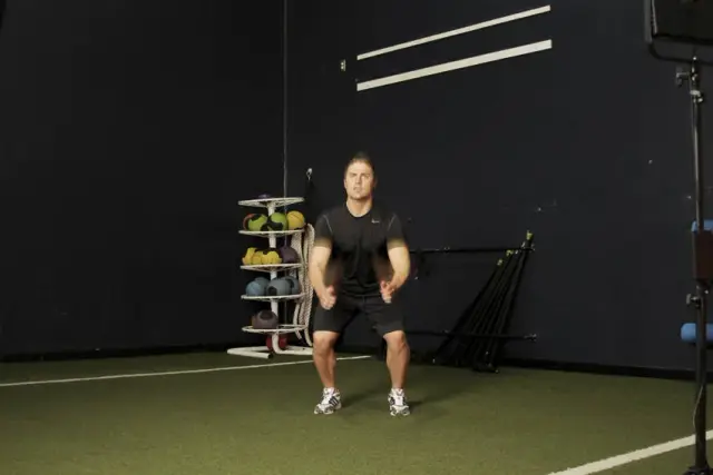 Double Leg Butt Kick — Start