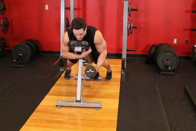 Dumbbell Lying One-Arm Rear Lateral Raise 1