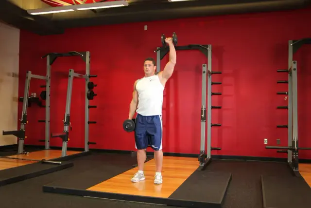 Dumbbell One-Arm Shoulder Press 2