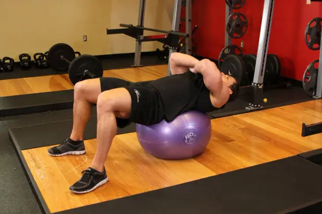 Exercise Ball Crunch 1