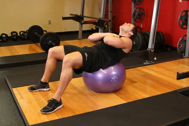 Exercise Ball Crunch 2
