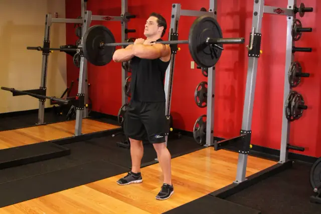 Front Barbell Squat — Start