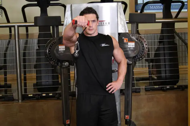 Front Cable Raise — End