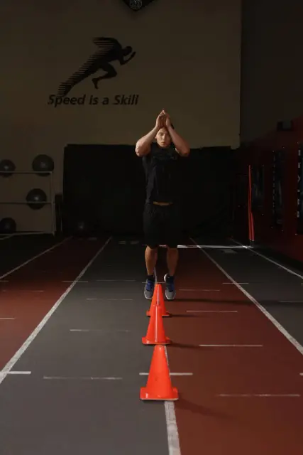Front Cone Hops (or hurdle hops) — Start