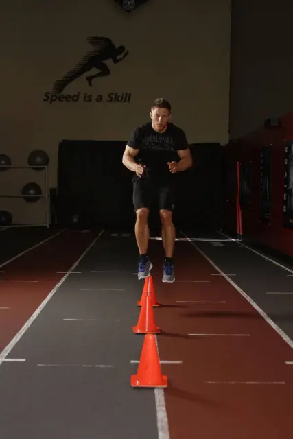 Front Cone Hops (or hurdle hops) — End