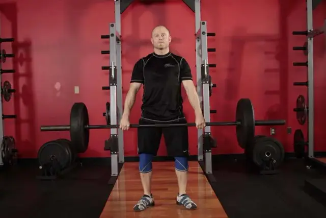 Hang Clean - Below the Knees — Start