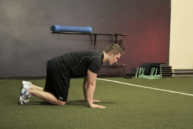 Hip Circles (prone) — Start
