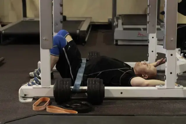 Hip Lift with Band — Start