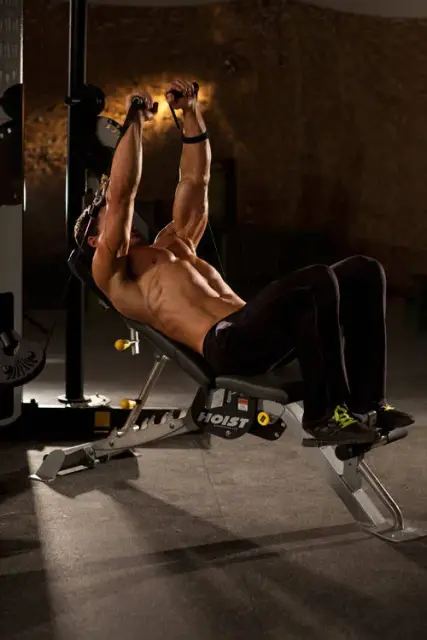 Incline Cable Chest Press — End