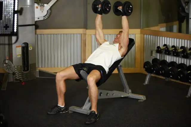 Incline Dumbbell Press — End