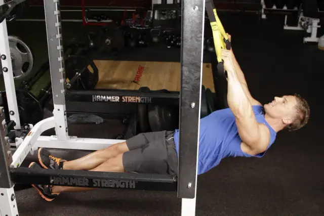 Inverted Row with Straps — Start