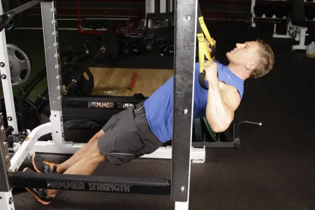 Inverted Row with Straps — End