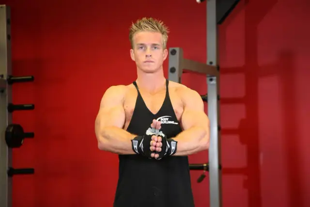 Isometric Chest Squeezes — End