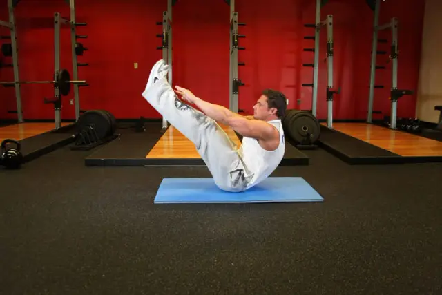 Jackknife Sit-Up — End