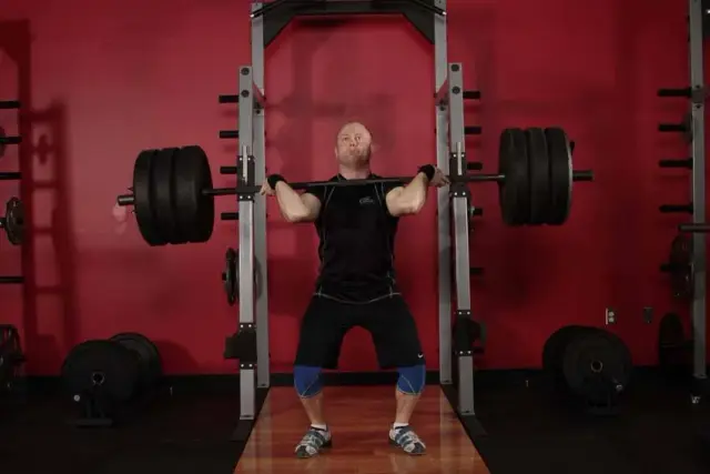 Jerk Dip Squat — End