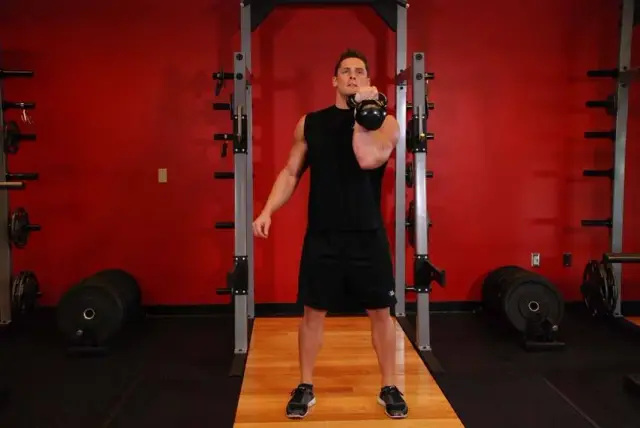 Kettlebell Arnold Press — Start