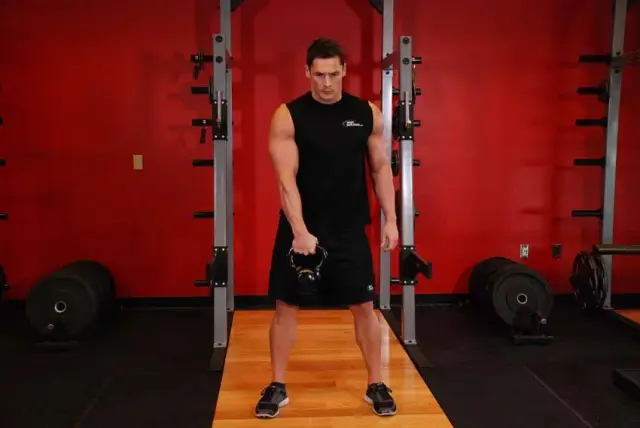 Kettlebell Hang Clean — Start