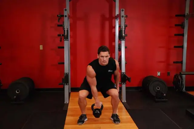 Kettlebell Hang Clean — End