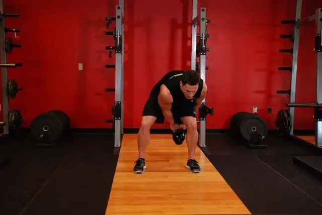 Kettlebell Pass Between The Legs — End