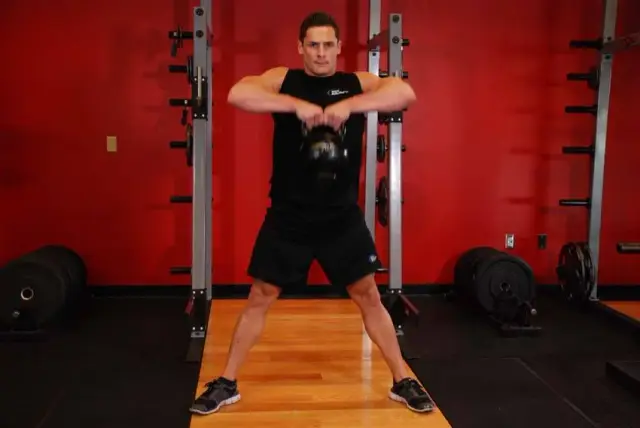 Kettlebell Sumo High Pull — End