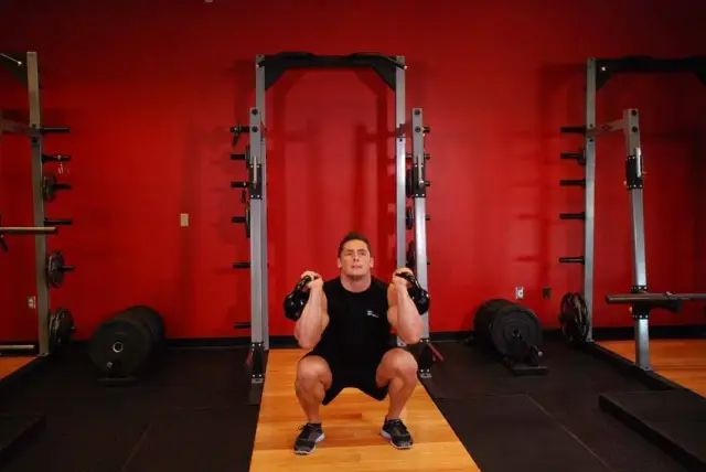 Kettlebell Thruster — End