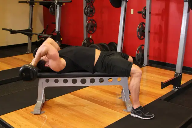 Lying Close-Grip Barbell Triceps Extension Behind The Head 1