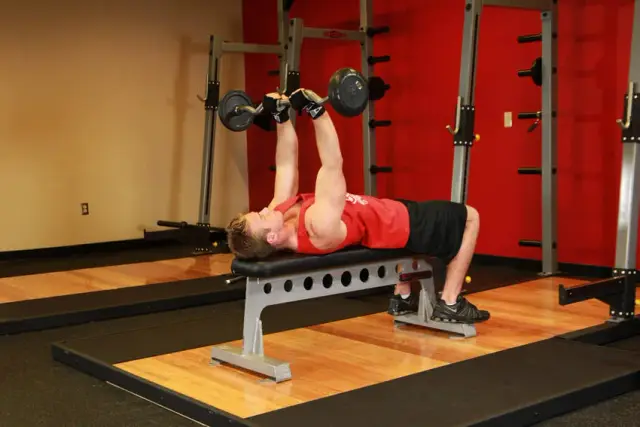 Lying Close-Grip Barbell Triceps Press To Chin 1