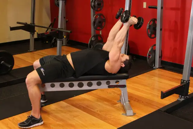 Lying Dumbbell Tricep Extension 2