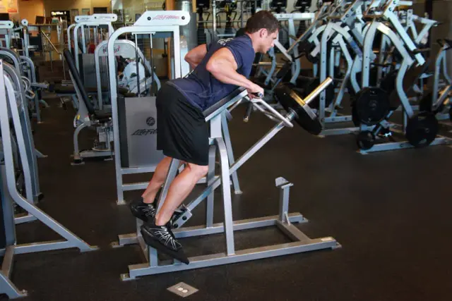 Lying T-Bar Row — End