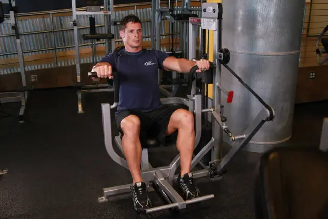 Machine Bench Press — End
